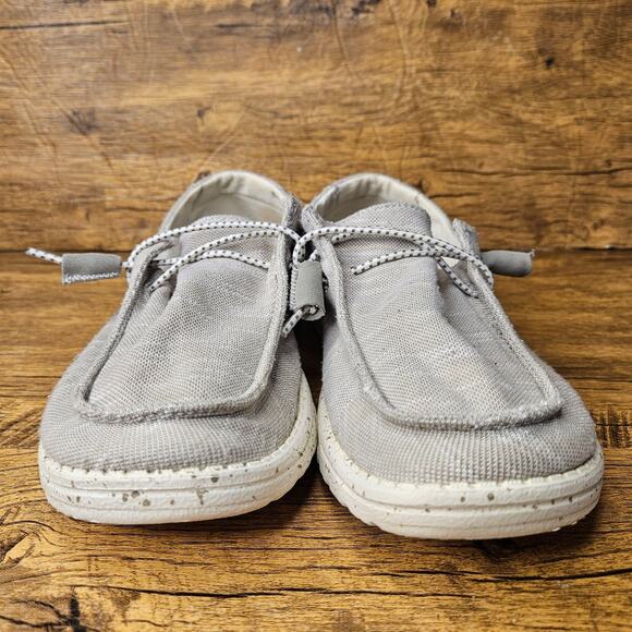 Hey Dude Wendy Mushroom Grey Slip on Sneaker shoe sz 8 womens - Picture 4 of 8